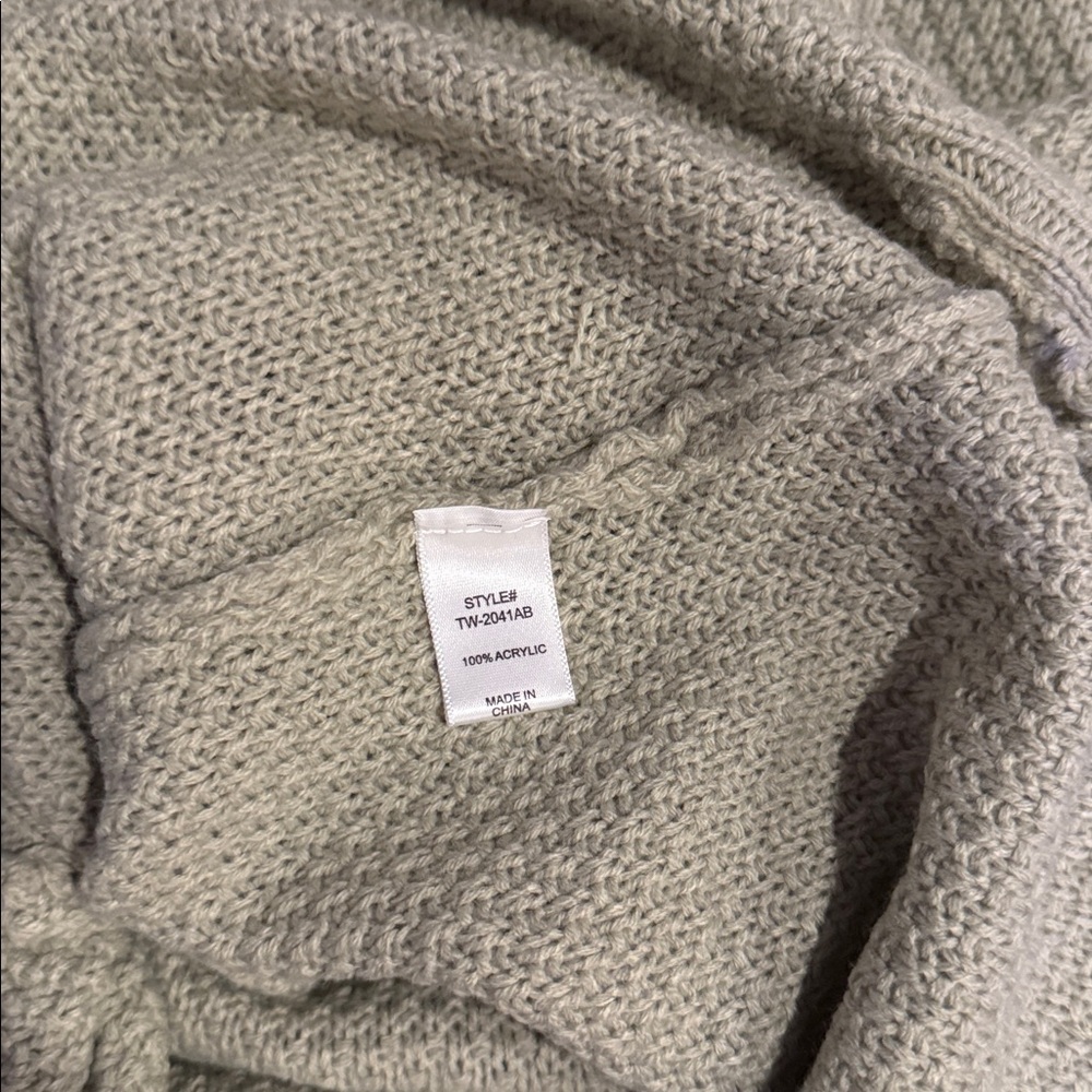 Zenana Women's Sage Waffle Knit Sweater Size L - Picture 6 of 6